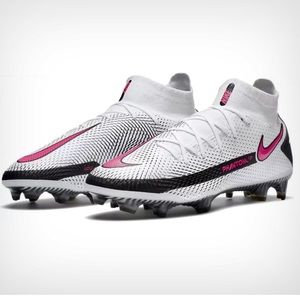Nike Phantom GT Elite DF FG White Pink Blast Black CW6589-161 Men’s size 12